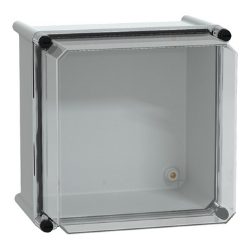 Slika Kutija PLS poliesterski zadnji deo providan PC poklopac IP65 27x27x23cm Schneider