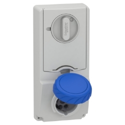 Slika Utičnica sa blokadom 16A 2P+E 200-250VAC IP65 panel Unica Schneider