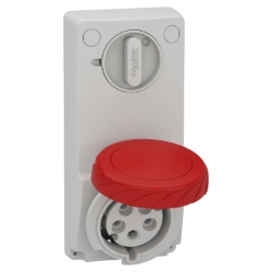 Slika Utičnica sa blokadom 32A 3P+N+E 380-415VAC IP65 panel Unica Schneider