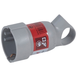 Slika Utičnica 2P+E 16A 230V pod uglom prsten siva Legrand