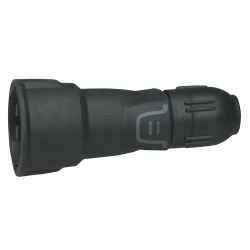 Slika Utičnica 2P+E 16A 230V gumena uvodnica IP20 crna Legrand