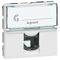 Slika Utičnica RJ12 2M bela PM Legrand