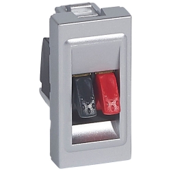 Slika Utičnica za zvučnik 4mm2 aluminijumska PM Legrand