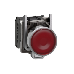 Slika Taster svetleći NO+NC fi22 crveni 230V AC Harmony XB4 Schneider