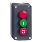 Slika Kućište OG tasteri zeleni/crveni lampica signalna crvena 24V fi22 PVC Harmony XALD Schneider