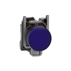 Slika Signalna lampica kompletna O22 plava ravna sočiva LED integrisani 230-240V Schneider