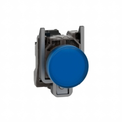 Slika Signalna lampica kompletna O22 plava ravna sočiva LED integrisani 110-120V Schneider