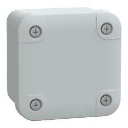 Slika Industrijska kutija IP66 IK08 RAL7035 U:65X65X45 S:V74 Š74 D56 neprovid. PC poklopac V10 Schneider
