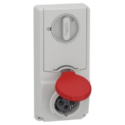Slika Utičnica sa blokadom 16A 3P+E 380-415VAC IP44 panel Unica Schneider