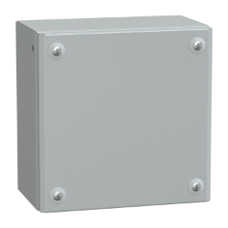Slika Industrijska metalna kutija ravna vrata H200xW200xD120 IP66 IK10 RAL7035 Schneider