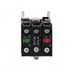 Slika Taster svetleći NO+NC fi22 beli 24V AC/DC Harmony XB4 Schneider