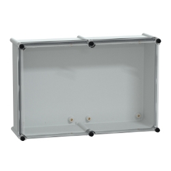 Slika Kutija PLS poliesterski zadnji deo providan PC poklopac IP65 36x54x18cm Schneider