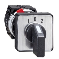 Slika Grebenasti prekidač 10A 1P 1-0-2 sa povratkom 30x30mm montaža u rupu fi16/22mm IP65 Schneider