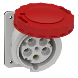 Slika Industrijska priključnica 63A 3P+N+E 380-415VAC IP67 ugradna kosa PratiKa Schneider