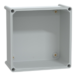 Slika Kutija PLS poliesterski zadnji deo providan PC poklopac IP65 27x27x18cm Schneider