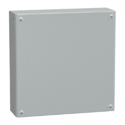 Slika Industrijska metalna kutija ravna vrata H400xW400xD120 IP66 IK10 RAL7035 Schneider