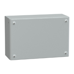 Slika Industrijska metalna kutija ravna vrata H200xW300xD120 IP66 IK10 RAL7035 Schneider