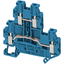 Slika Redna stezaljka vijčana 4mm2 30A dvostruka 1x1 plava Linergy Schneider