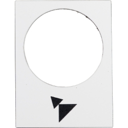 Slika Oznaka za tastere 30x40mm bela napred sporo-brzo Harmony Schneider