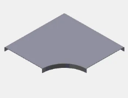 Slika Poklopac L krivine 90° ugaone za perforirani regal 50 HC UKK 50 YD 90° EAE