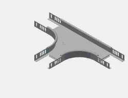 Slika T račva za perforirani regal 100x40 mm HC 040 UKFG 100 YT EAE