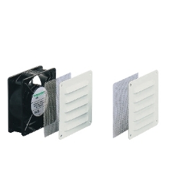 Slika Ventilator ClimaSys 54 m3/h 230V sa 2 metalne rešetke i 2 filtera za insekte Schneider