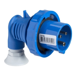 Slika Industrijski utikač 16A 2P+E 200-250VAC pod uglom 90° IP67 PratiKa Wander Schneider