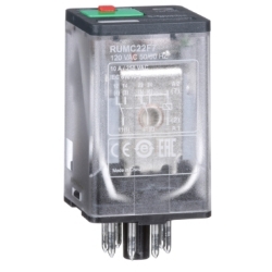 Slika Relej utični univerzalni Zelio RUM 2 C/O 120 V AC 10 A LED Schneider