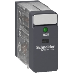 Slika Relej utični interfejs 5 A 2 C/O 24 V DC sa LED Zelio RXG Schneider