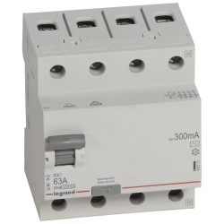 Slika Diferencijalna sklopka RX3 4P 400V~ 63A 300mA AC Legrand