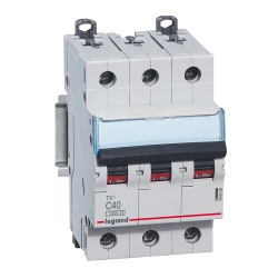 Slika Osigurač automatski 3P 40A C kriva 10kA Tx3 Legrand