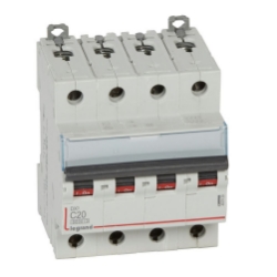 Slika Osigurač automatski 4P 20A C kriva 6kA Dx3 Legrand