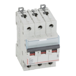 Slika Osigurač automatski 3P 40A D kriva 6kA Dx3 Legrand