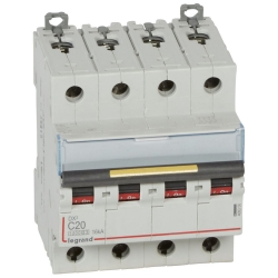 Slika Osigurač automatski DX3 4P 20A 16kA C kriva Legrand