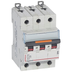 Slika Osigurač automatski MCB DX3 3P 25A kriva C 25kA Legrand