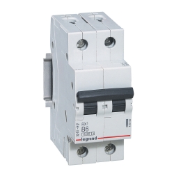 Slika Osigurač automatski 2P 6A kriva B 6kA Rx3 Legrand