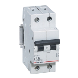 Slika Osigurač automatski 2P 6A kriva C 6kA Rx3 Legrand