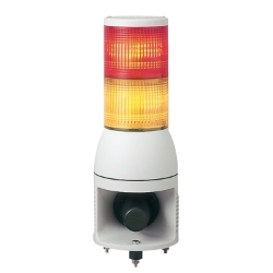 Slika Svetlosna kolona 100 mm 24 V sirena stalno trepćuće LED svetlo narandžasta crvena Schneider