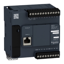 Slika PLC kompaktni 9DI 24VDC 2AI 7DO relejni napajanje 100–240VAC Modicon M221 Schneider