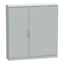 Slika Slobodnostojeći poliester orman PLAZT sa otvorenim podnožjem i krovom 1250x1250x320 IP44 Schneider
