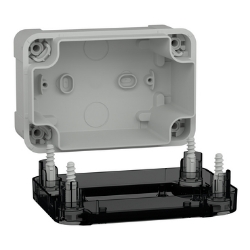Slika Industrijska kutija IP66 IK08 RAL7035 U:V125 Š80 D65 S:V138 W93 D72 providan poklopac V20 Schneider