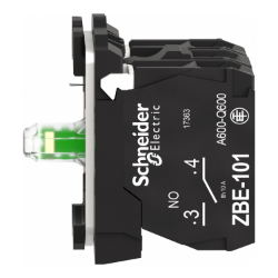 Slika Blok svetlosni beli montažni ram integrisani LED 24V 2NO Schneider