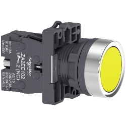 Slika Taster NO fi22 žuti Easy Harmony XA2 Schneider