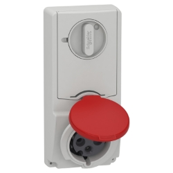 Slika Utičnica sa blokadom 32A 3P+E 380-415VAC IP44 panel Unica Schneider