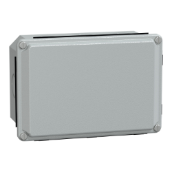 Slika Kutija metalna industrijska 155x105x61 mm niski poklopac IP55 siva Schneider