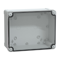 Slika Industrijska kutija PC IP66 IK08RAL7035 UV708 175 100 SV241 194 105 providan poklopac V20 Schneider