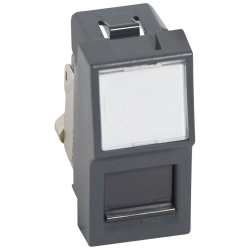 Slika Utičnica računarska 1M RJ45 CAT 6 STP antracit Vela Quadra Legrand