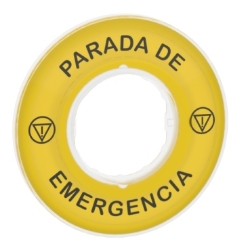 Slika Oznaka O60 nužno isključenje PARADA DE EMERGENCIA/logo ISO13850 Schneider