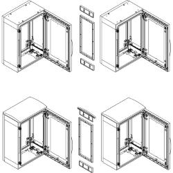 Slika Set za horizontalno spajanje ormana PLA 1500x320 mm IP55 Schneider