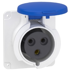 Slika Industrijska utičnica vijčana ravna 32A 2P+E 200-250VAC panel PratiKa Schneider